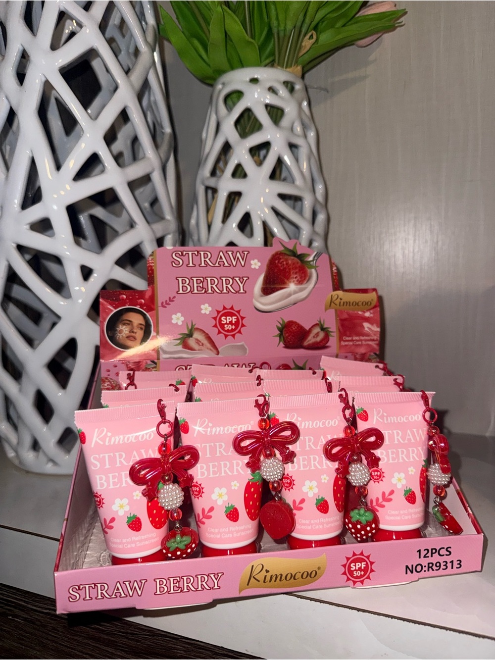 Strawberry Scented Hand Cream Wholesale- Pink